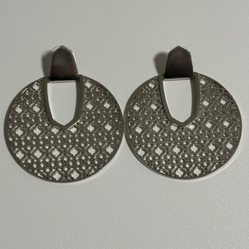 Kendra Scott Diane Earring Silver Filigree Earrings
